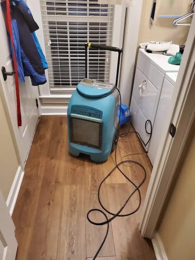 Commercial dehumidifier deployed for Flood Damage Cleanup in West Dundee